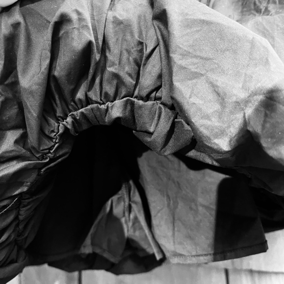 Anthropologi En Saison Womens Black Tiered Puffy Nicollete Romper - Dress Size M - Picture 15 of 16